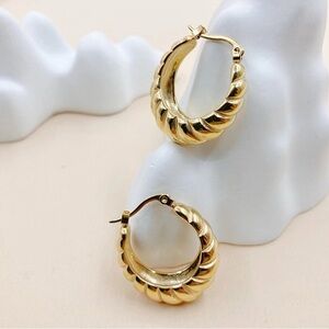 Elegant Gold Hoop Earrings